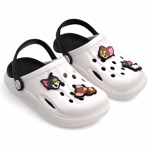 SVAAR x Tom &amp; Jerry Slingback Clog Shoes for Boys &amp; Girls || Indoor &amp; Outdoor Sandals Clogs for Kids with 4 Tom &amp; Jerry Charms - Image 2
