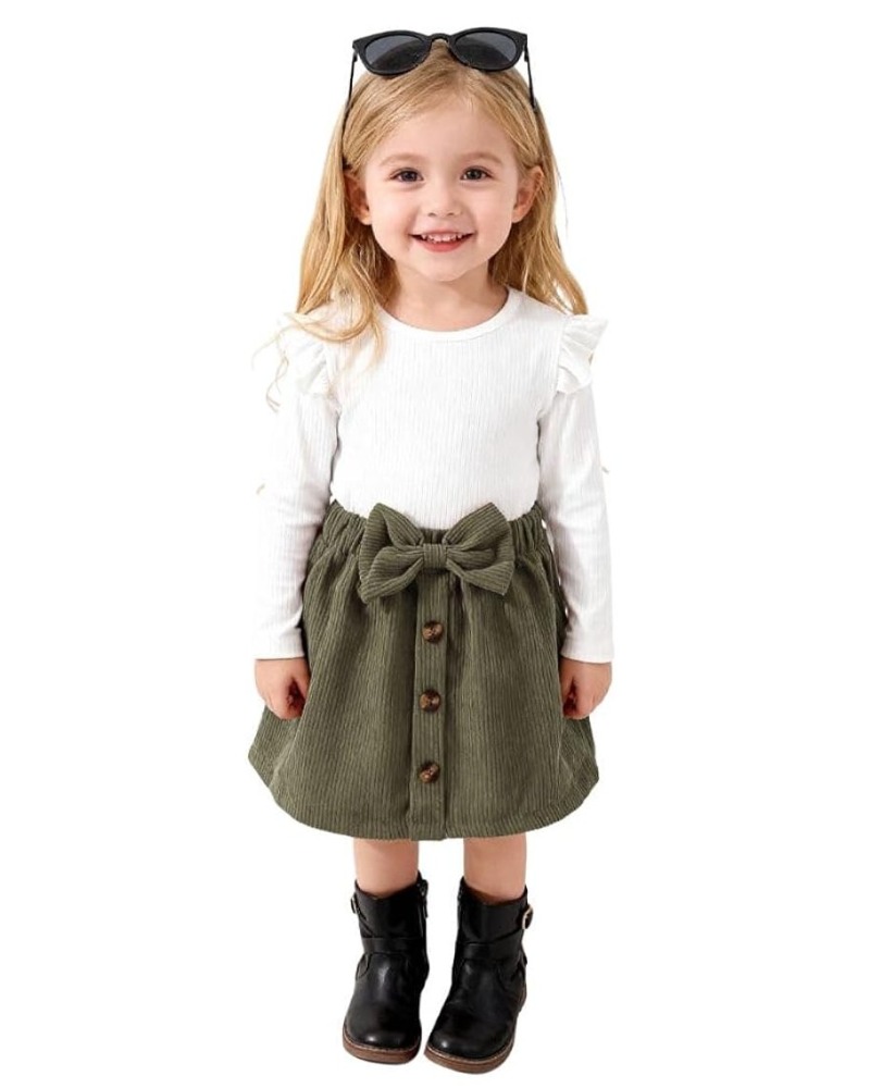 A.T.U.N. (ALL THINGS UBER NICE) Stylish Winter-Ready Girls Dress | Round Neck with Long Sleeve and Bow Detail | Warm & Trendy Outfit