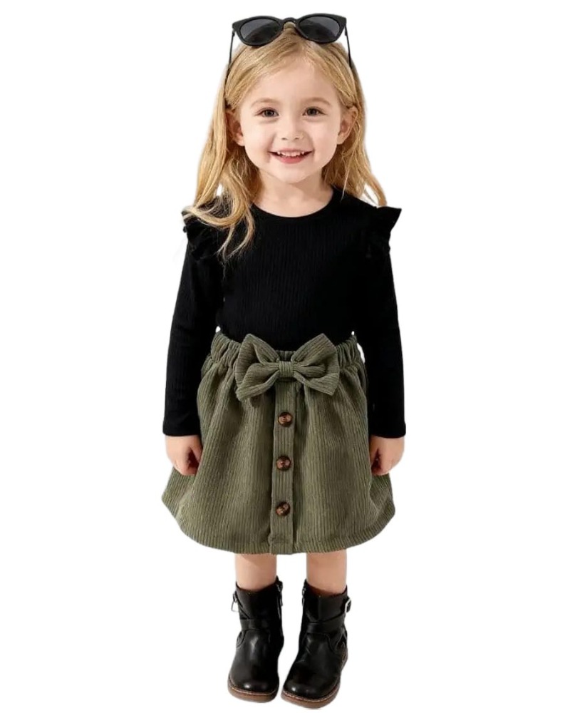 A.T.U.N. (ALL THINGS UBER NICE) Stylish Winter-Ready Girls Dress | Round Neck with Long Sleeve and Bow Detail | Warm & Trendy Outfit - Image 2