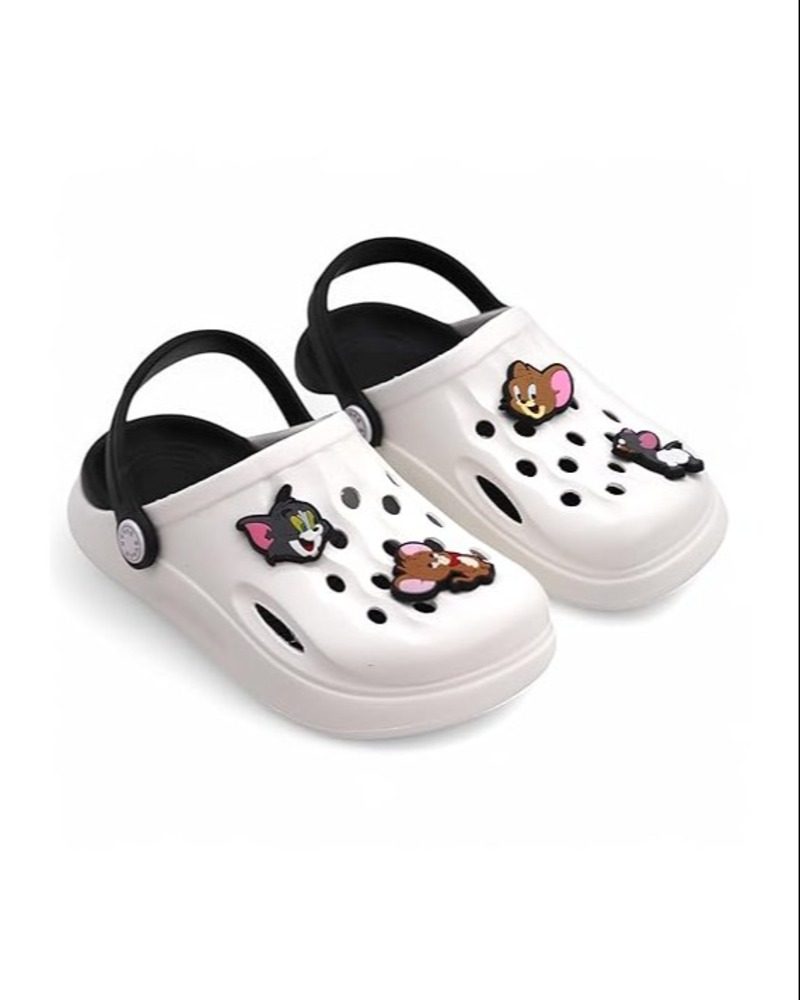 SVAAR x Tom &amp; Jerry Slingback Clog Shoes for Boys &amp; Girls || Indoor &amp; Outdoor Sandals Clogs for Kids with 4 Tom &amp; Jerry Charms
