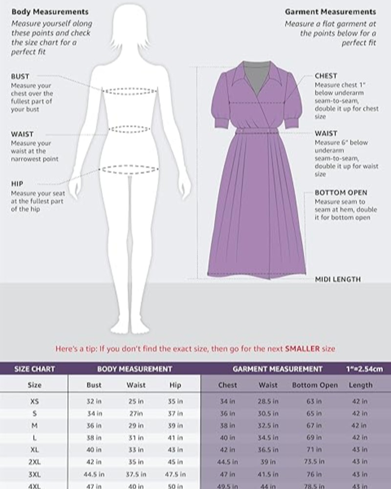 Symbol Premium Women's Fit & Flare Wrap Dress (Midi Length | Stylish | Desk-to-Dinner) (Available in Plus Sizes) - Image 6